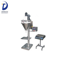 Máquina de dosagem semiautomática de pó helicoidal / Enchedor de pó helicoidal de pequeno volume para saquetas de 1 a 50 gramas